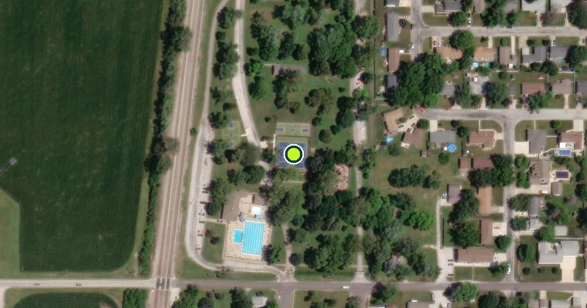 Satellite view of Tuscola Pickleball Courts
