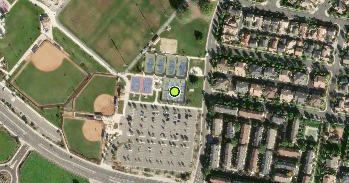 Satellite view of Tustin Pickleball Courts