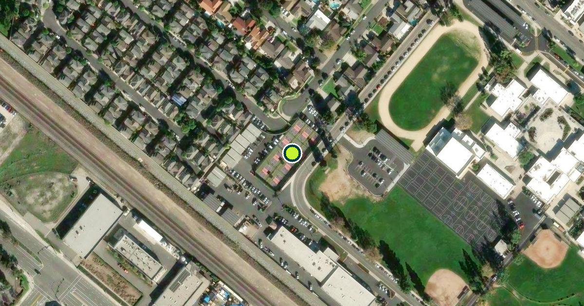 Satellite view of Tustin Pickleball Courts