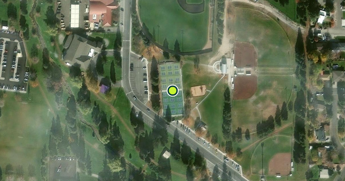 Satellite view of Twin Falls Pickleball Courts