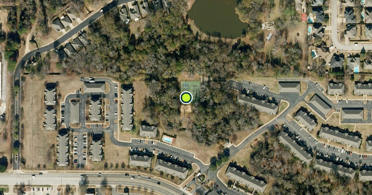 Satellite view of Tyler Pickleball Courts