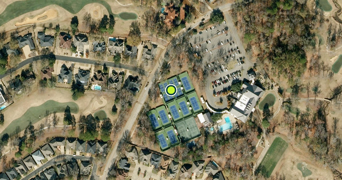 Satellite view of Tyler Pickleball Courts