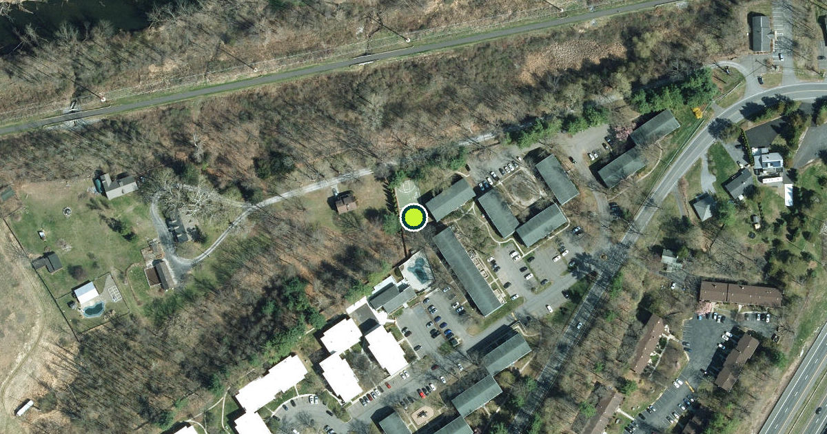 Satellite view of Ulster County Pickleball Courts