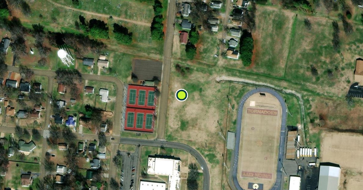 Satellite view of Union City Parks and Rec Taylor St Courts