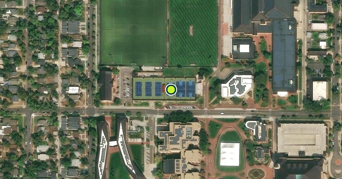 Satellite view of University of Denver Pickleball Courts