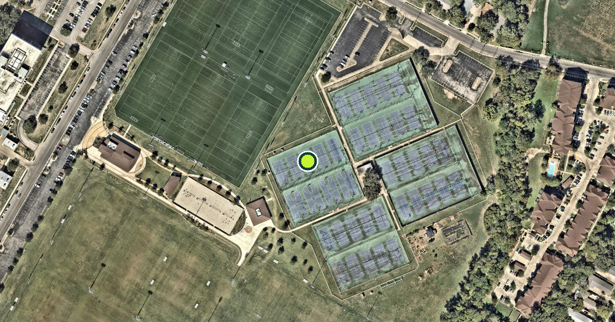 Satellite view of University of Texas at Austin Pickleball Courts