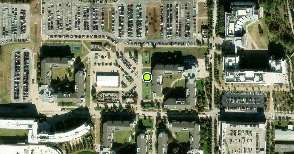 Satellite view of University of Texas at Dallas Pickleball Courts