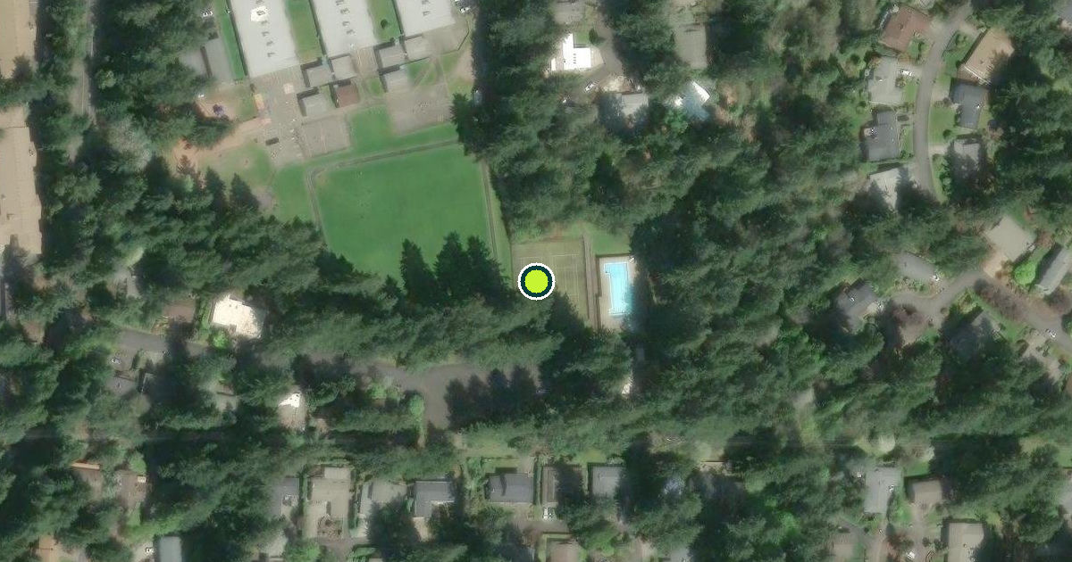Satellite view of University Place Pickleball Courts
