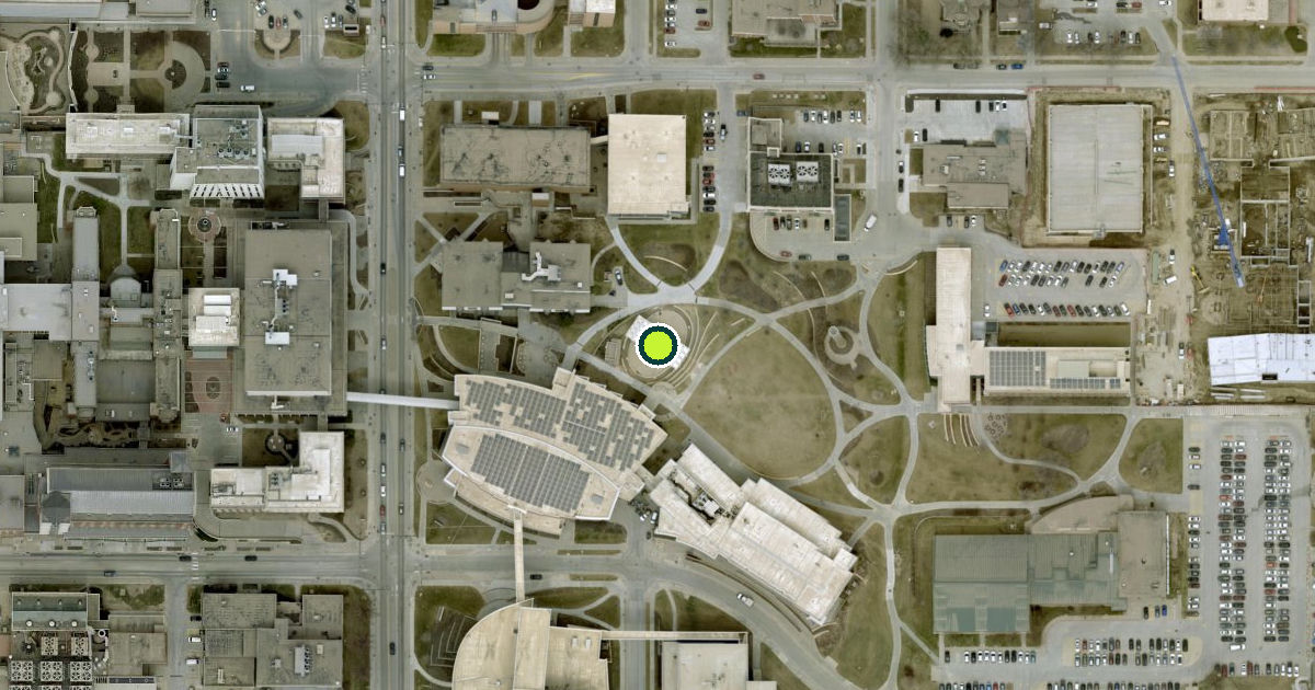 Satellite view of UNMC Ice Rink