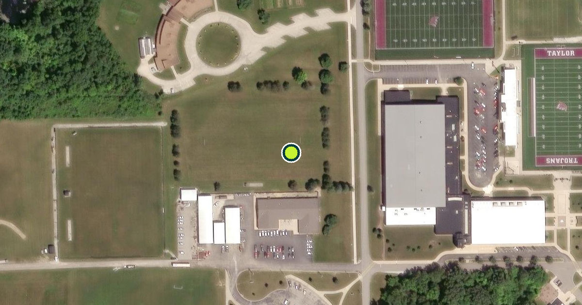 Satellite view of Upland Pickleball Courts