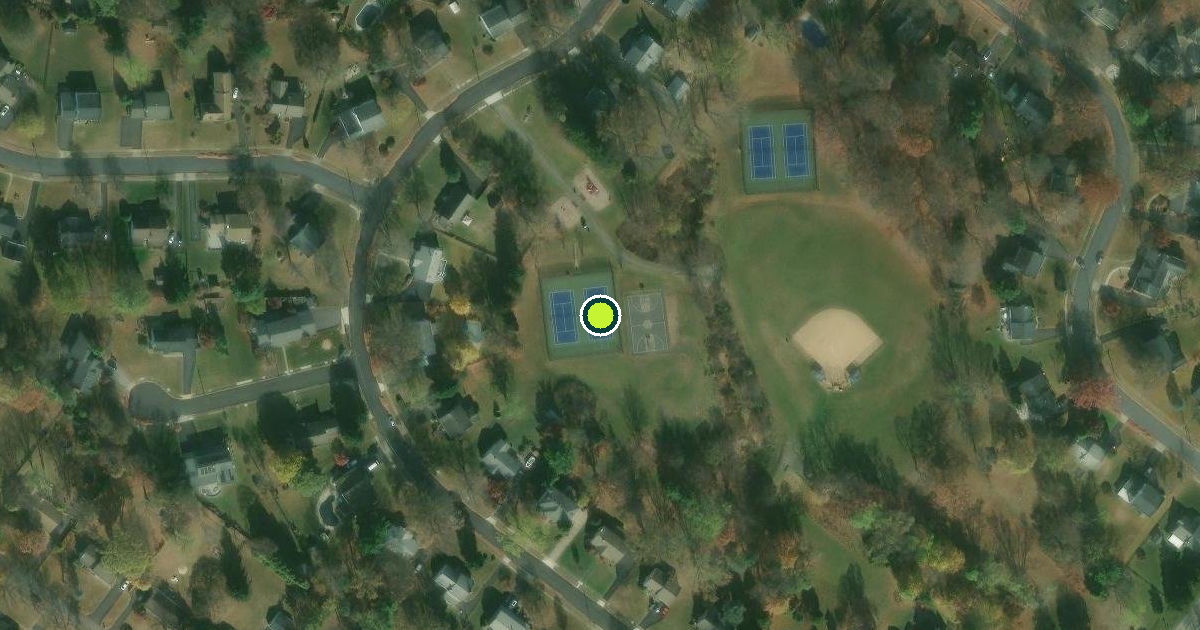 Satellite view of Upper Dublin Township Pickleball Courts