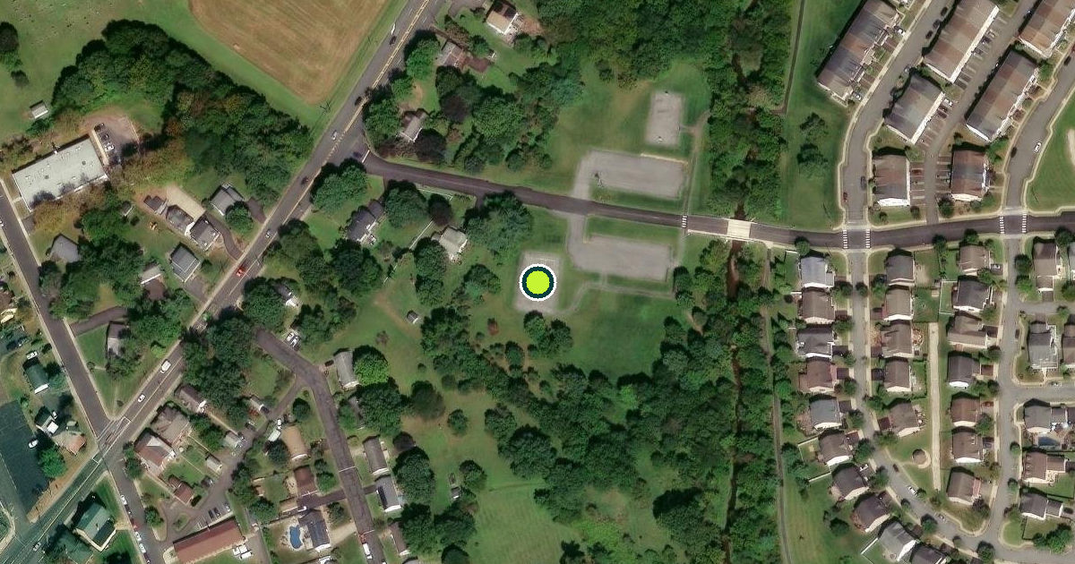 Satellite view of Upper Hanover Township Pickleball Courts