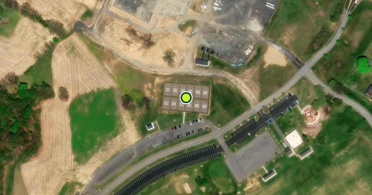 Satellite view of Upper Macungie Township Pickleball Courts