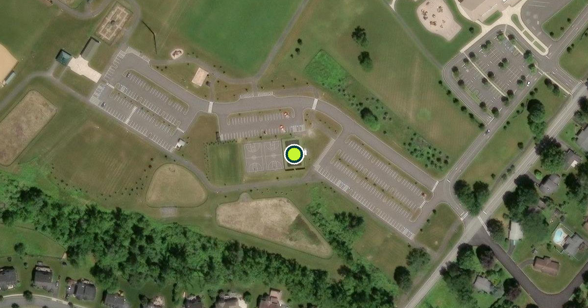 Satellite view of Upper Saucon Pickleball Courts