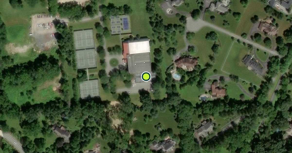 Satellite view of Upper Saucon Pickleball Courts