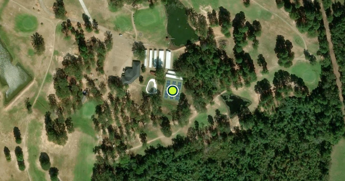 Satellite view of Upshur County Pickleball Courts