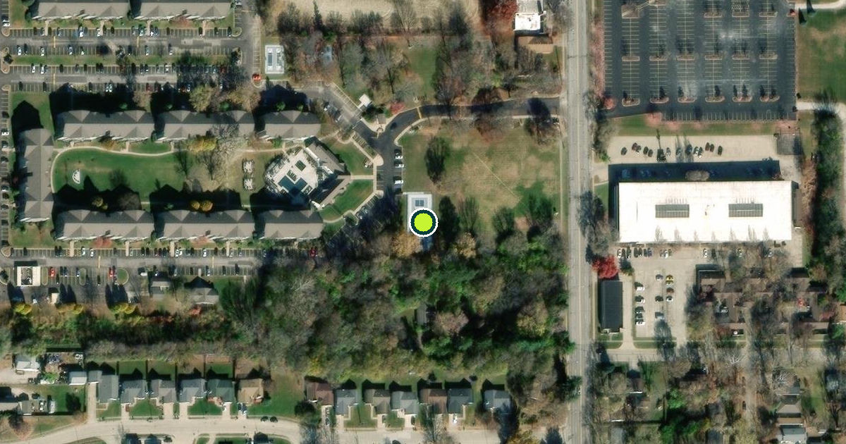 Satellite view of Urbana Pickleball Courts