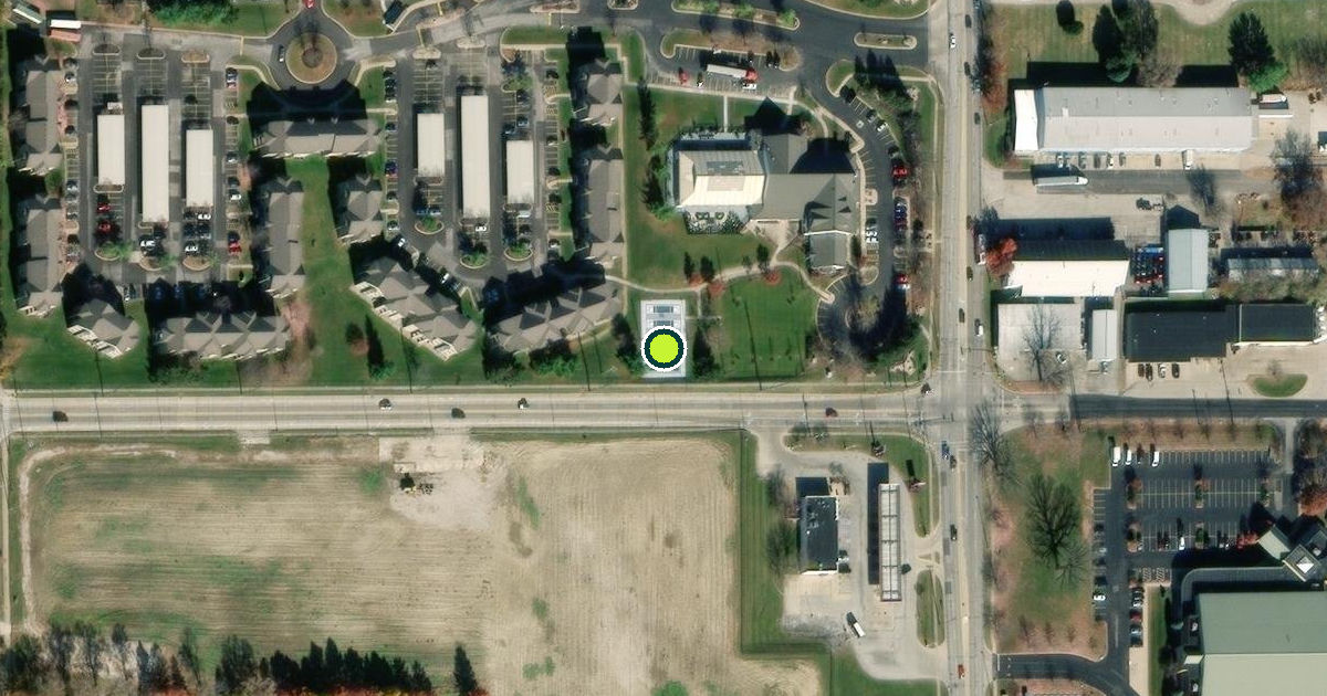 Satellite view of Urbana Pickleball Courts