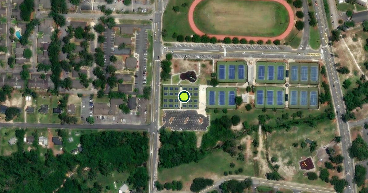 Satellite view of Valdosta Pickleball Courts