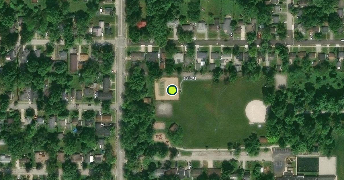 Satellite view of Valparaiso Pickleball Courts