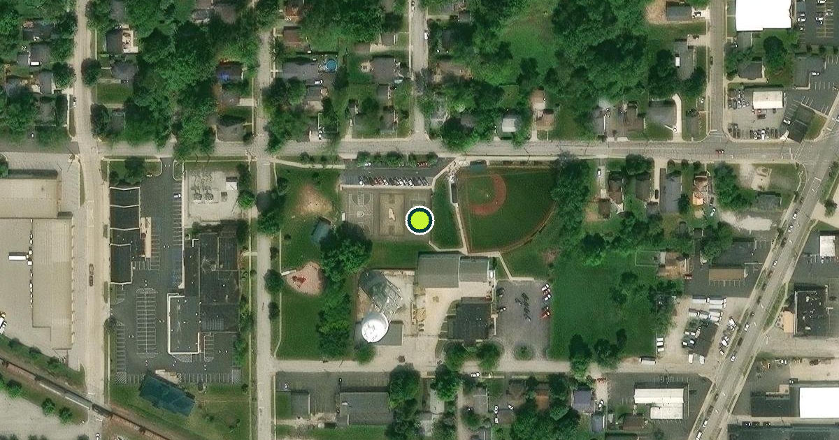 Satellite view of Valparaiso Pickleball Courts