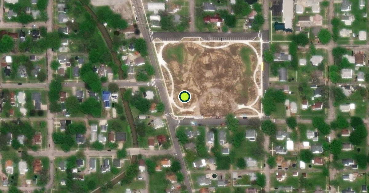 Satellite view of Van Wert Pickleball Courts
