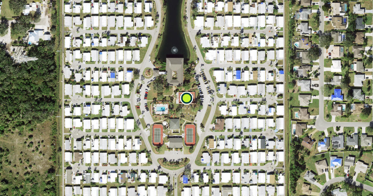 Satellite view of Venice Pickleball Courts