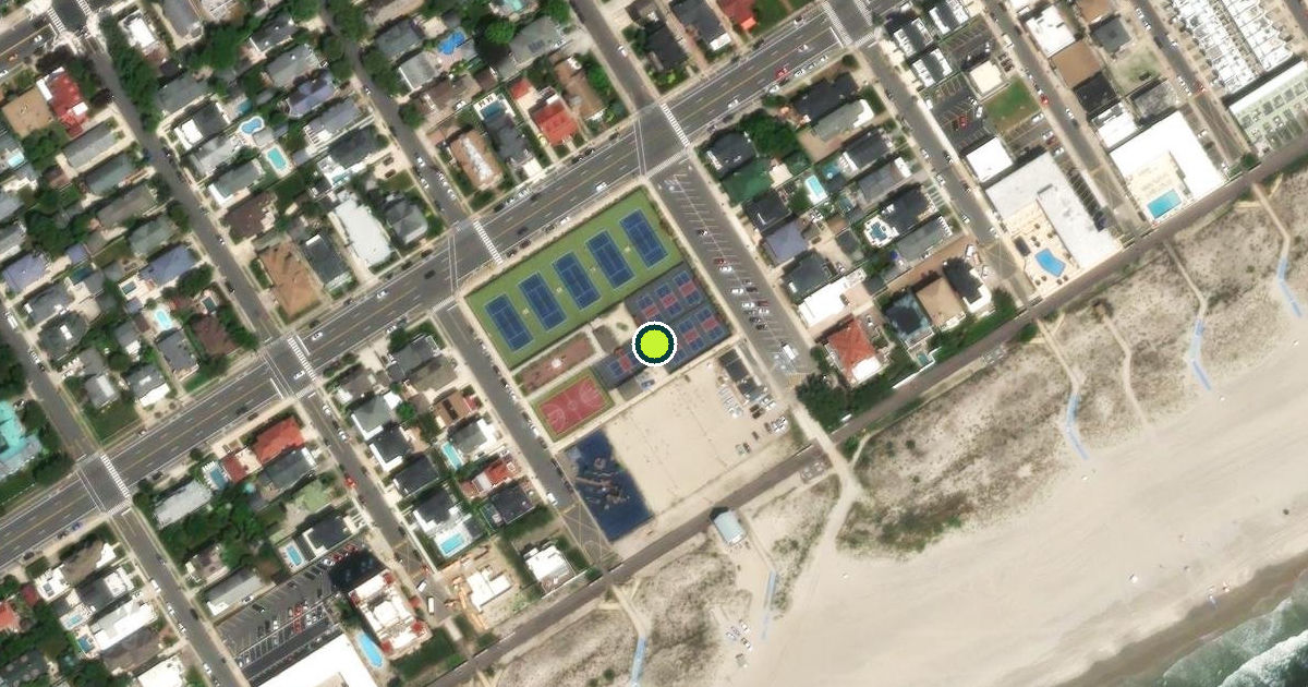 Satellite view of Ventnor City Pickleball Courts