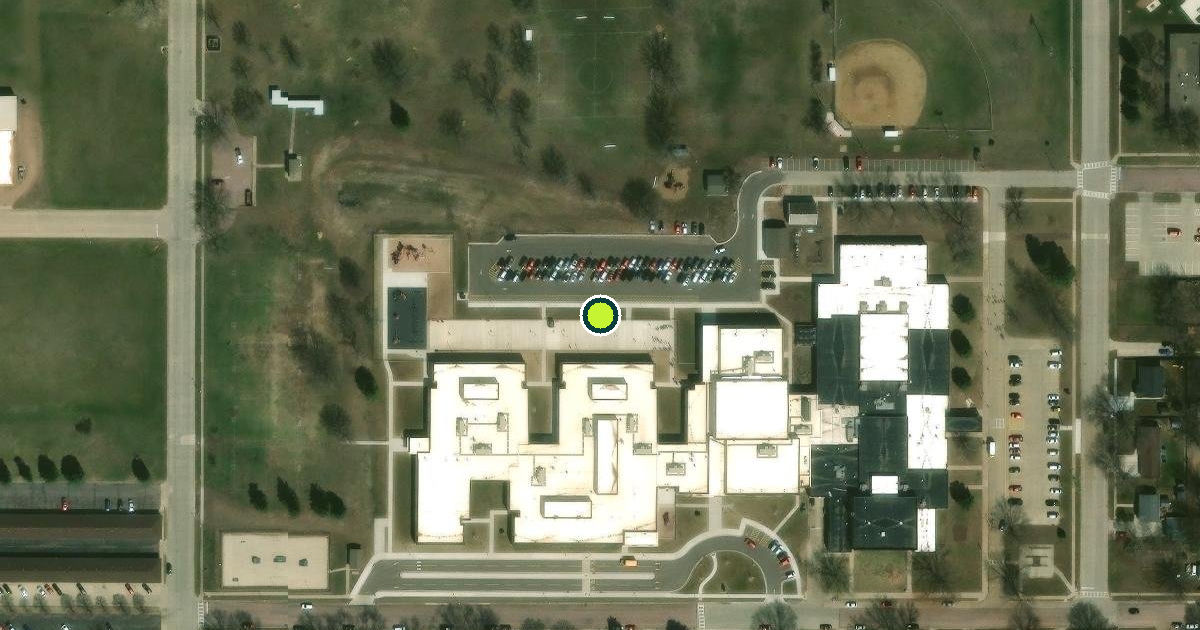 Satellite view of Vermillion Pickleball Courts