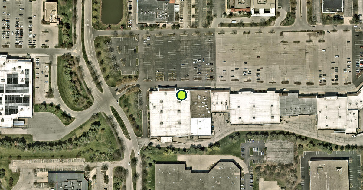 Satellite view of Vernon Hills Pickleball Courts