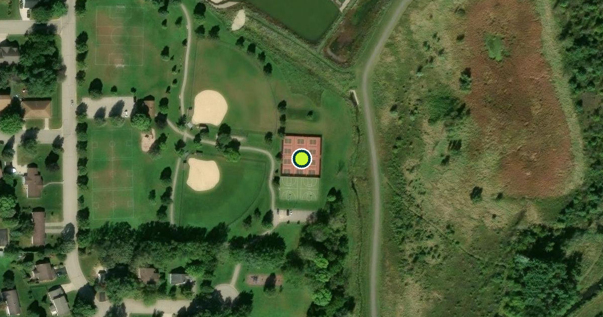 Satellite view of Verona Pickleball Courts