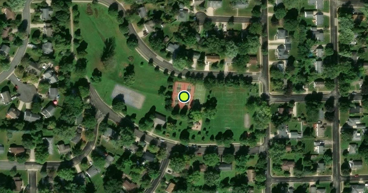 Satellite view of Verona Pickleball Courts