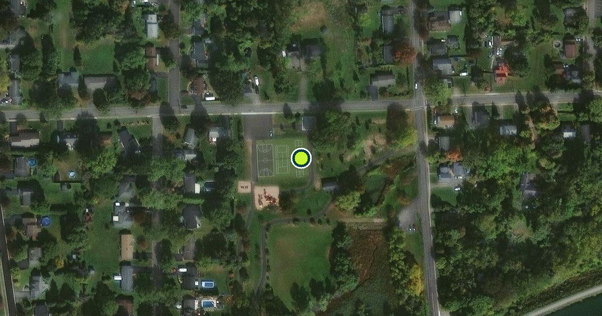 Satellite view of Village of Brockport Pickleball Courts