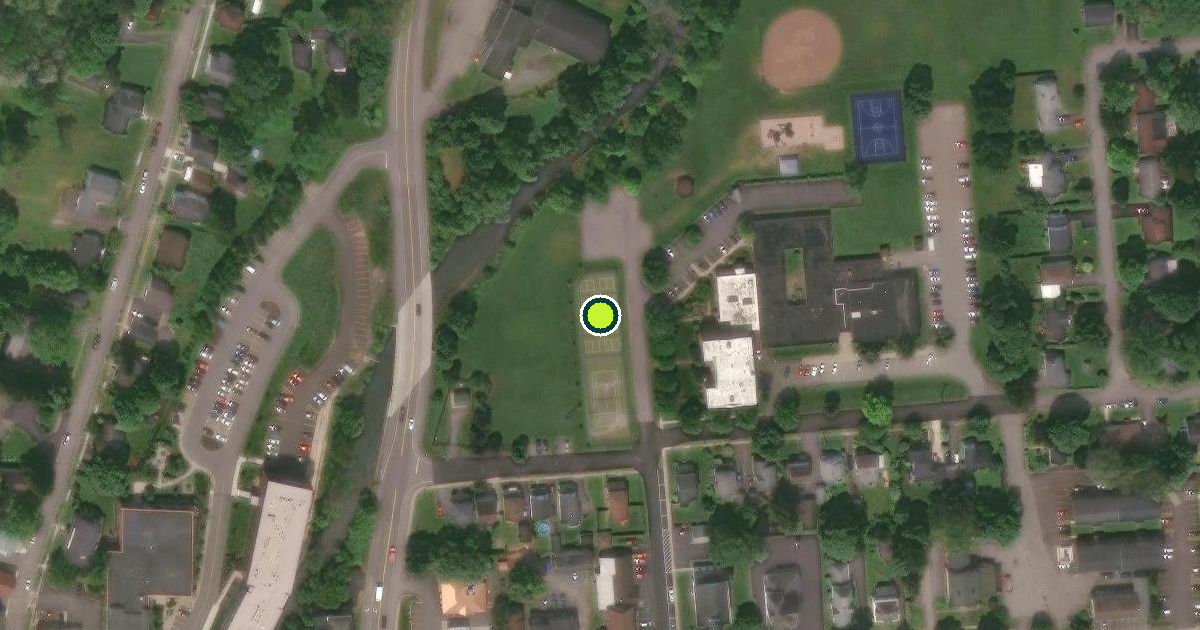 Satellite view of Village of Camillus Pickleball Courts