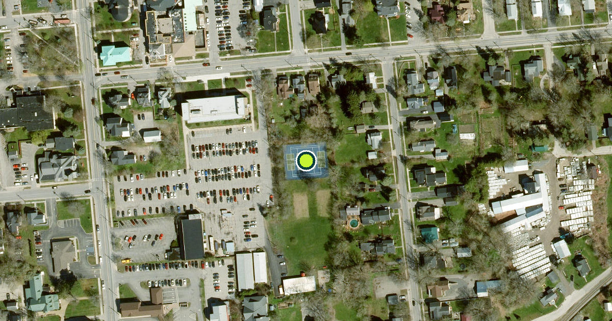 Satellite view of Village of Canton Pickleball Courts