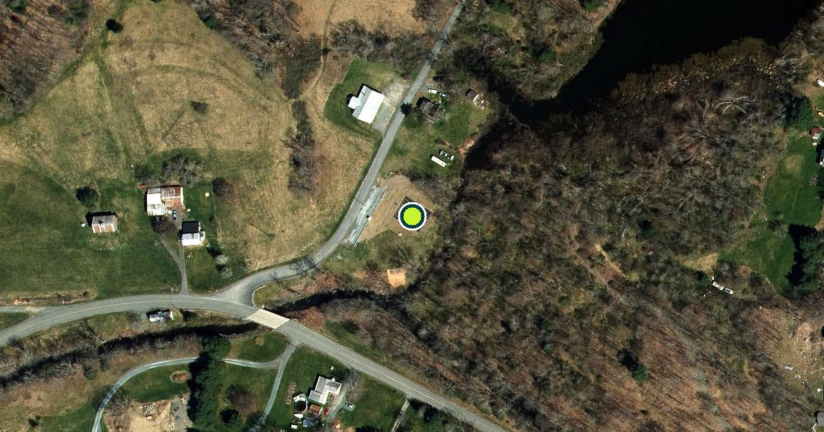 Satellite view of Village of East Nassau Pickleball Courts