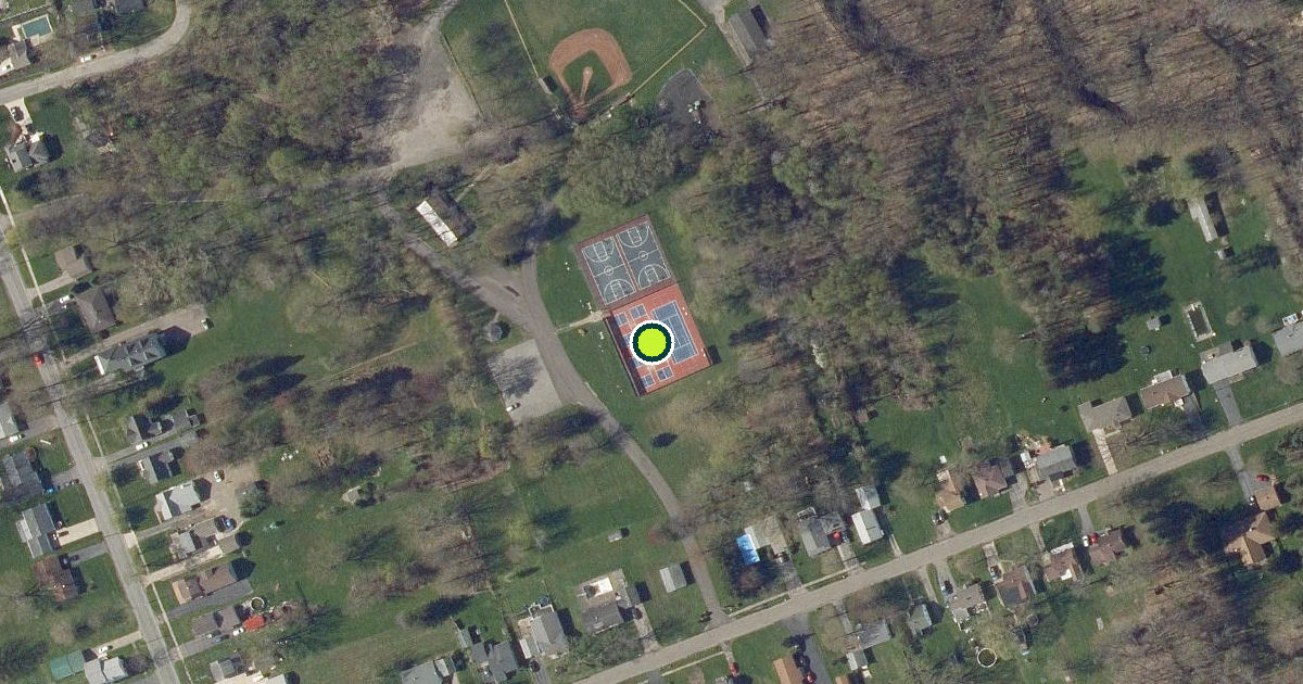Satellite view of Village of Fredonia Pickleball Courts