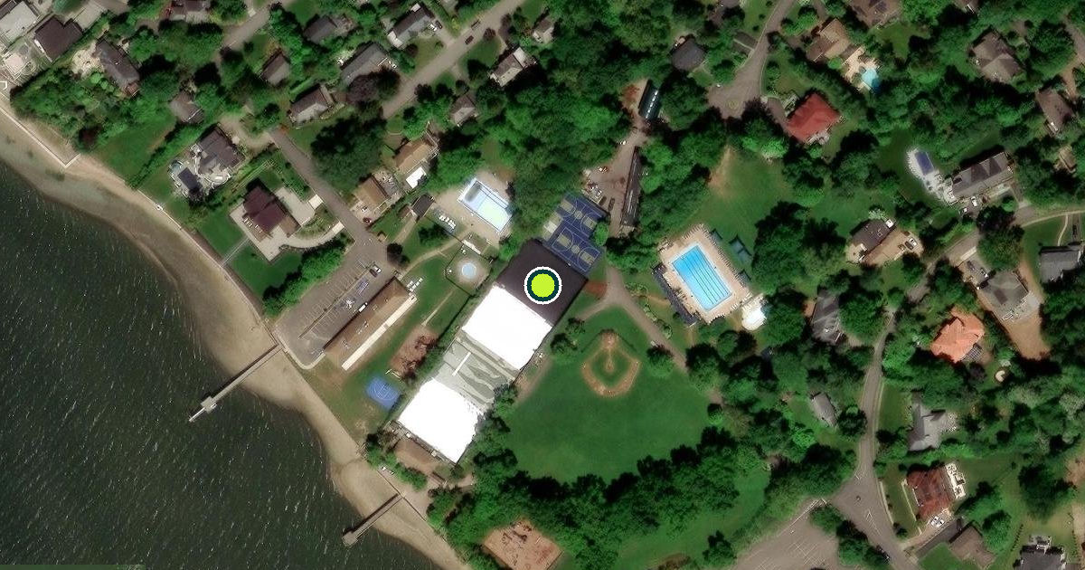 Satellite view of Village of Great Neck Estates Pickleball Courts