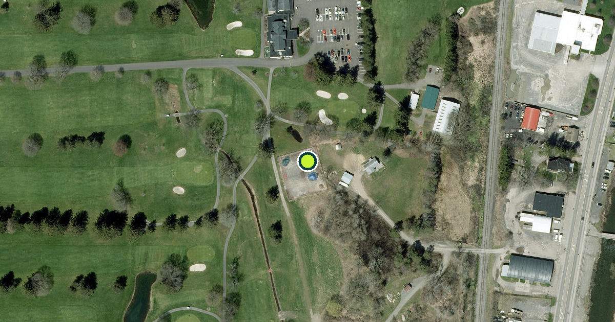 Satellite view of Village of Homer Pickleball Courts