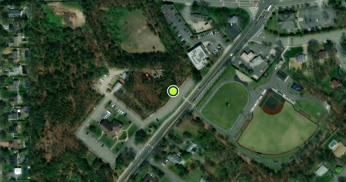 Satellite view of Village of Islandia Pickleball Courts