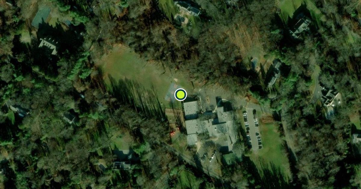 Satellite view of Village of Laurel Hollow Pickleball Courts