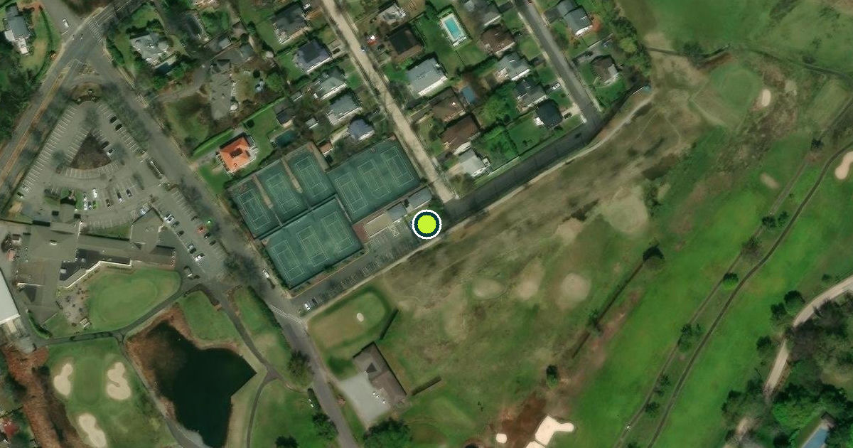 Satellite view of Village of Lawrence Pickleball Courts