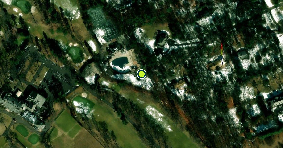 Satellite view of Village of Muttontown Pickleball Courts