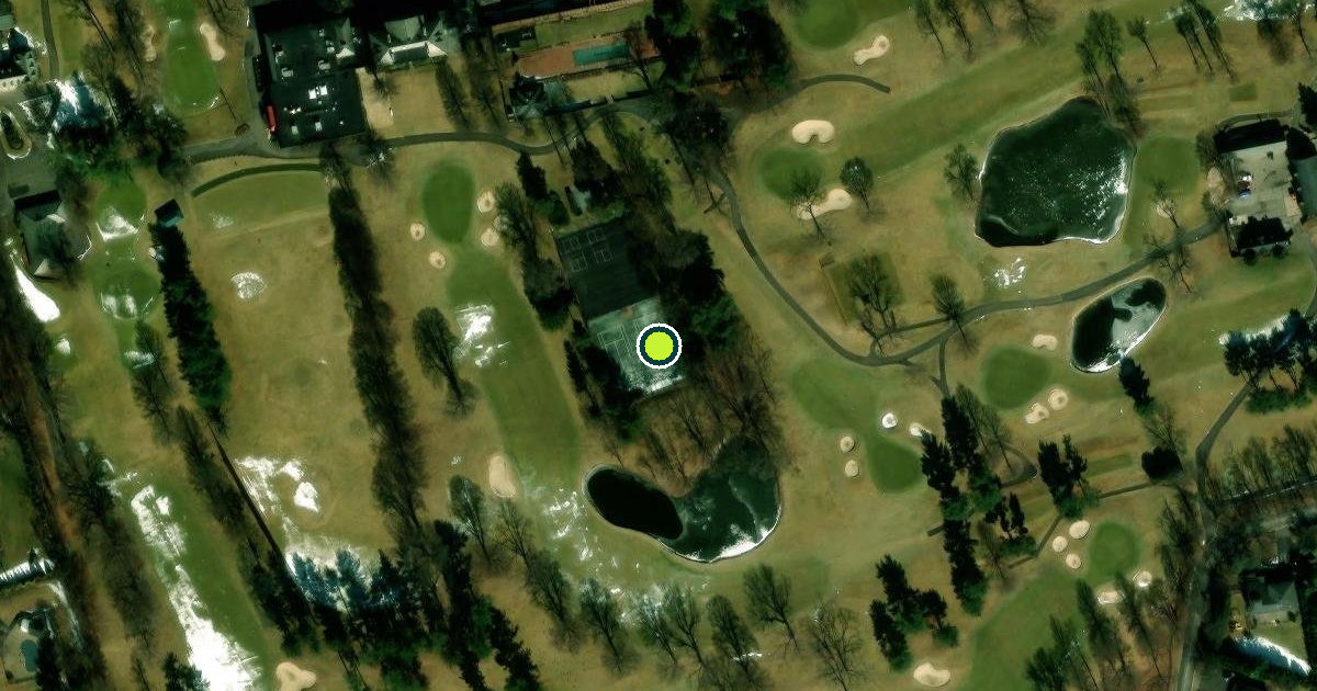 Satellite view of Village of Muttontown Pickleball Courts