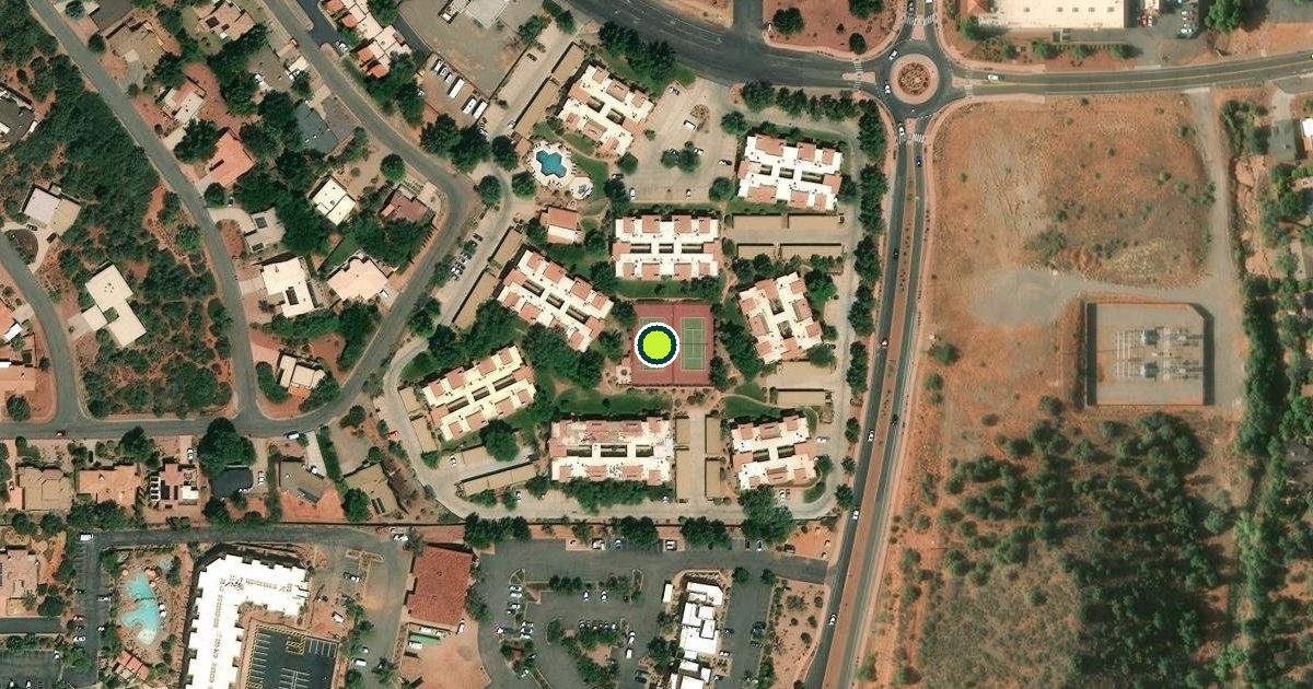 Satellite view of Village of Oak Creek Pickleball Courts