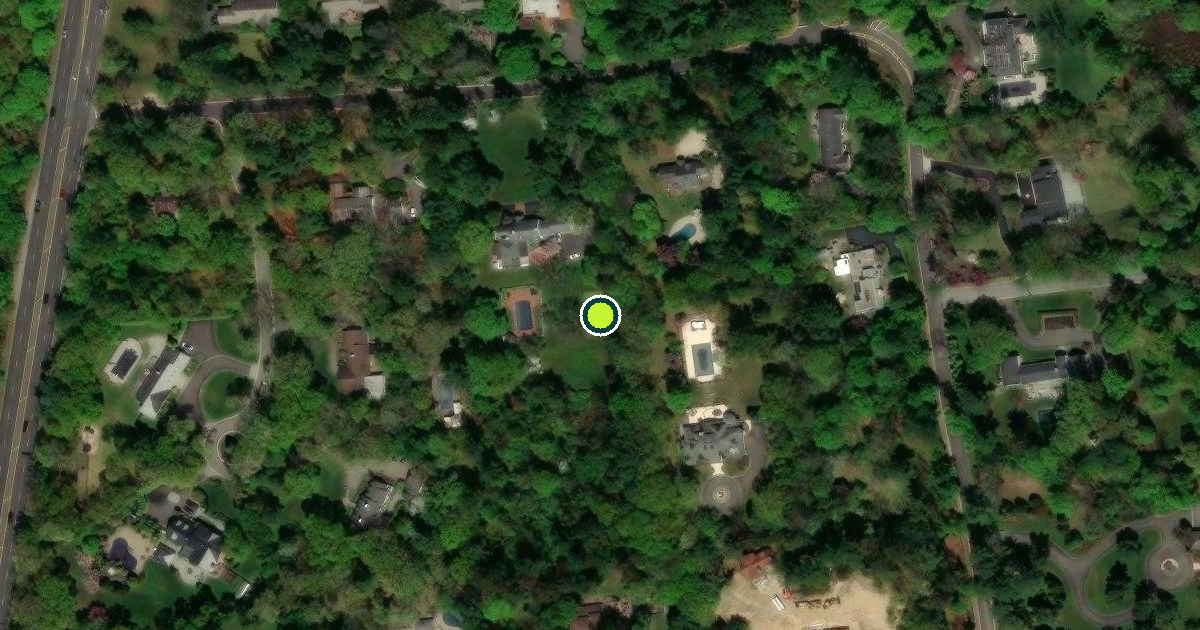 Satellite view of Village of Old Westbury Pickleball Courts