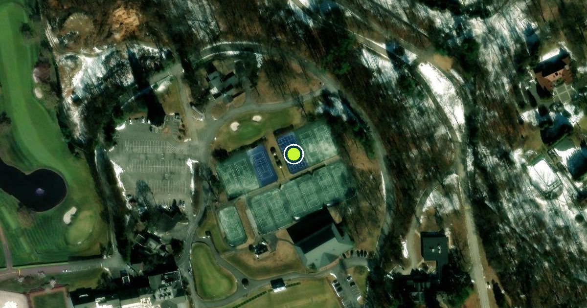 Satellite view of Village of Old Westbury Pickleball Courts