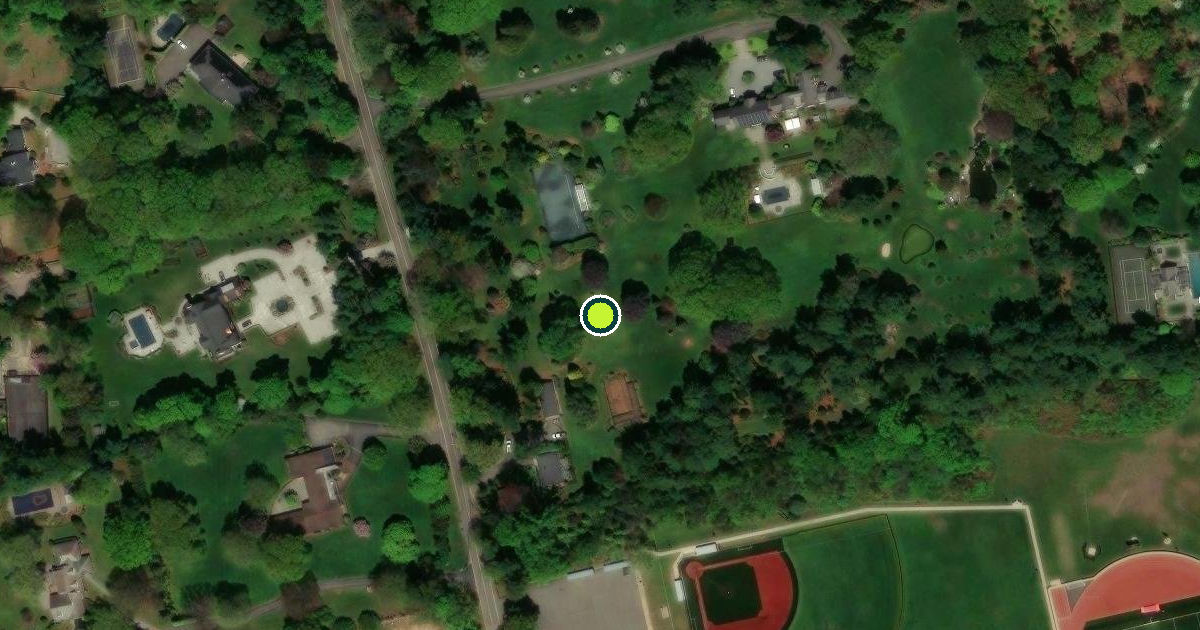 Satellite view of Village of Old Westbury Pickleball Courts