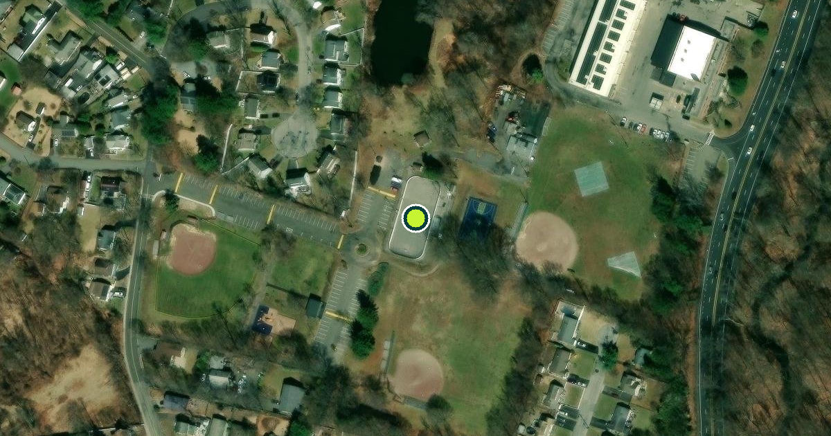Satellite view of Village of Ossining Pickleball Courts