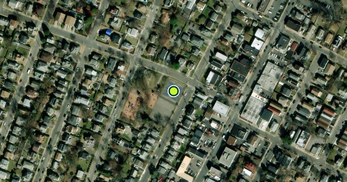 Satellite view of Village of Pelham Pickleball Courts